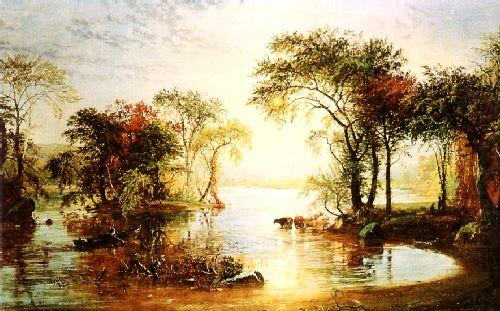 Sunset Sailing, Jasper Cropsey